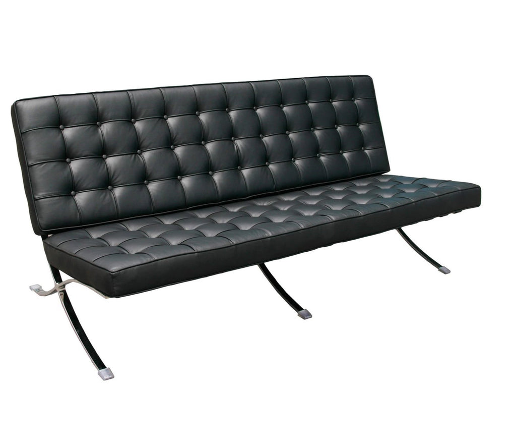 BARCELONA – VON DER ROHE - 3 Seater Black - makchedi.co.za office chairs