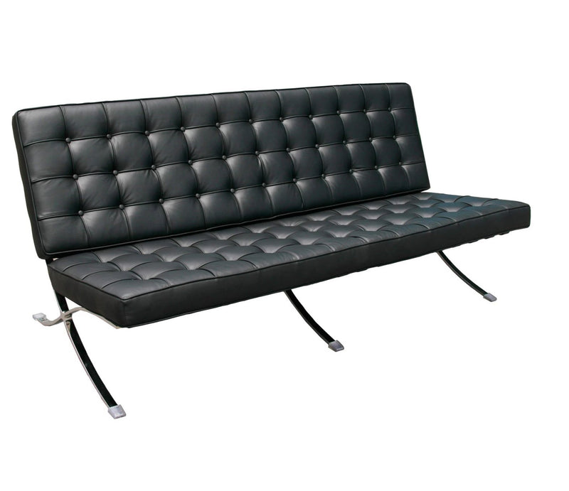 BARCELONA – VON DER ROHE - 3 Seater Black - makchedi.co.za office chairs