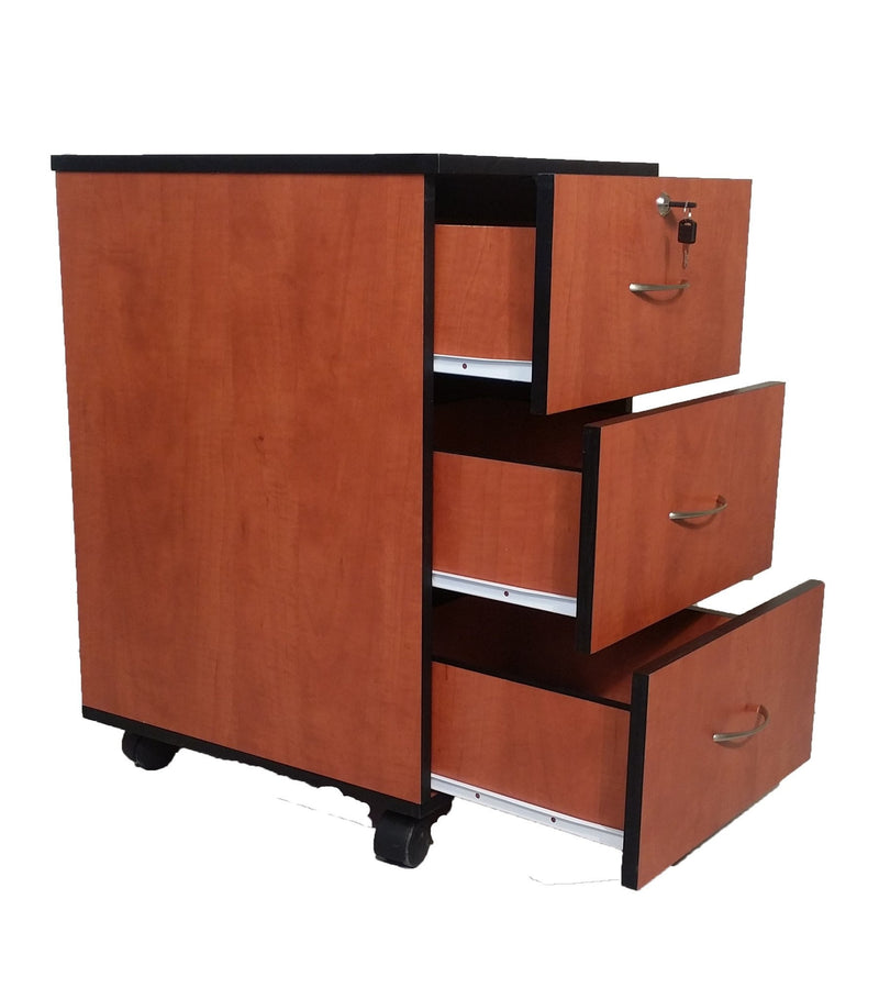 SUPER100 3 DRAWER MOBILE PEDESTAL CHERRY - makchedi.co.za office chairs