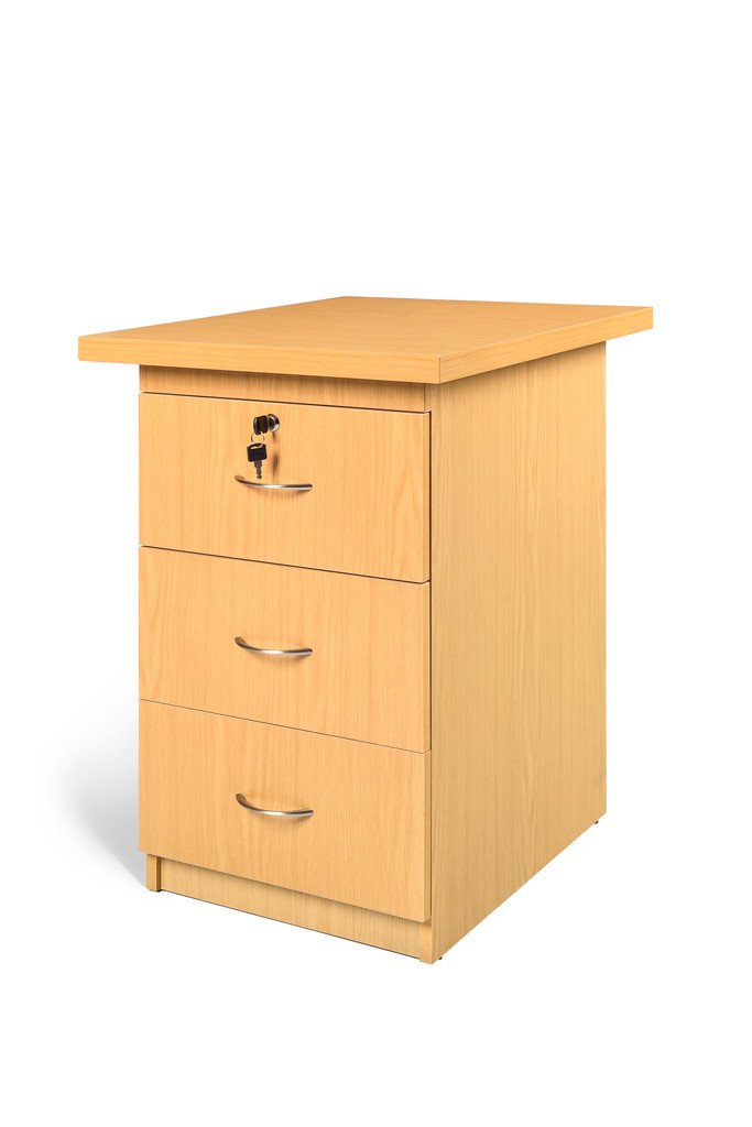 SUPER100 DESK HEIGHT PEDESTAL OAK - makchedi.co.za office chairs