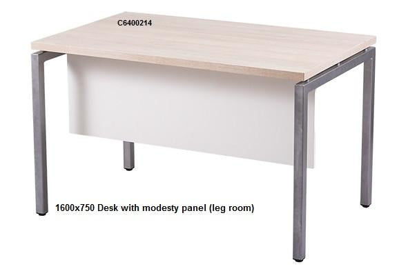 1600x750 Desk shell with modesty panel (leg room) - makchedi.co.za office chairs