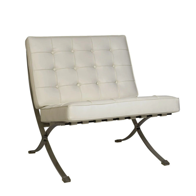 BARCELONA – VON DER ROHE - 1 Seater White - makchedi.co.za office chairs