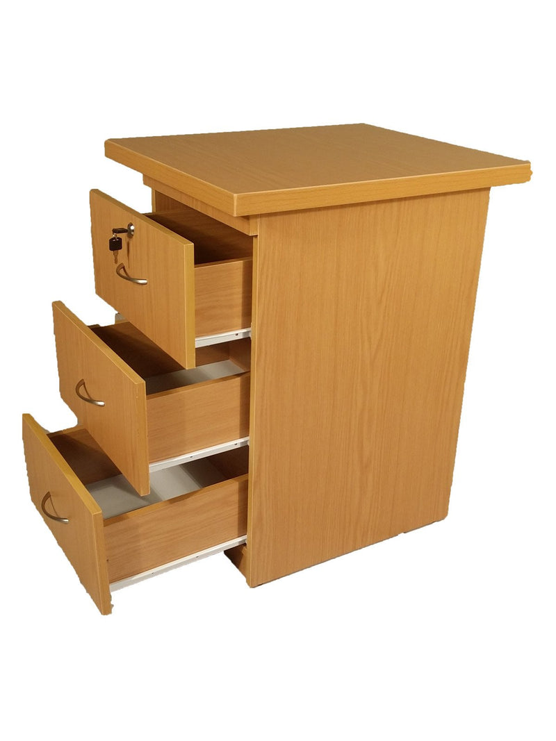 SUPER100 DESK HEIGHT PEDESTAL OAK - makchedi.co.za office chairs