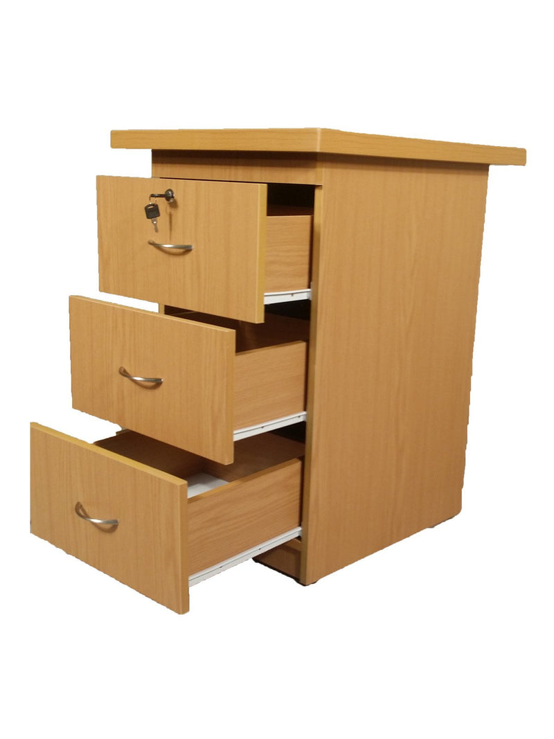 SUPER100 DESK HEIGHT PEDESTAL OAK - makchedi.co.za office chairs