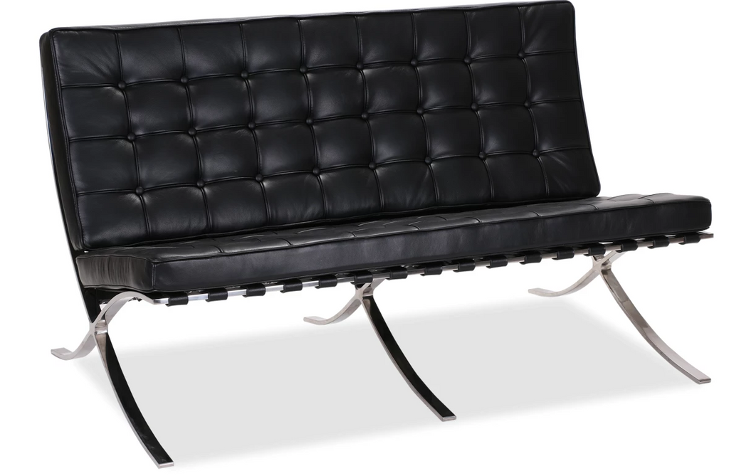 BARCELONA – VON DER ROHE - 2 Seater Black - makchedi.co.za office chairs