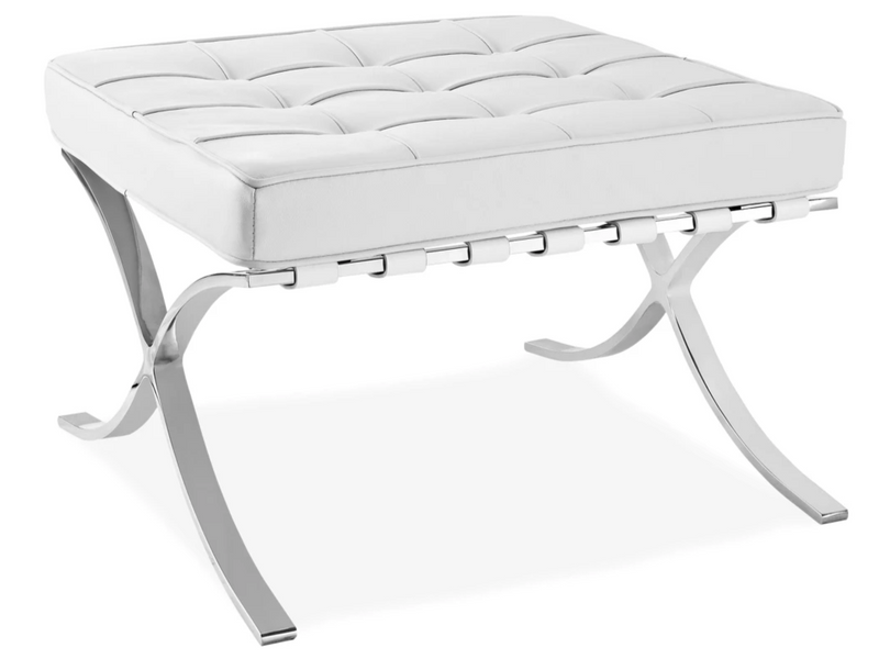 BARCELONA – VON DER ROHE - Footstool White - makchedi.co.za office chairs
