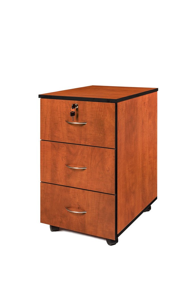 SUPER100 3 DRAWER MOBILE PEDESTAL CHERRY - makchedi.co.za office chairs